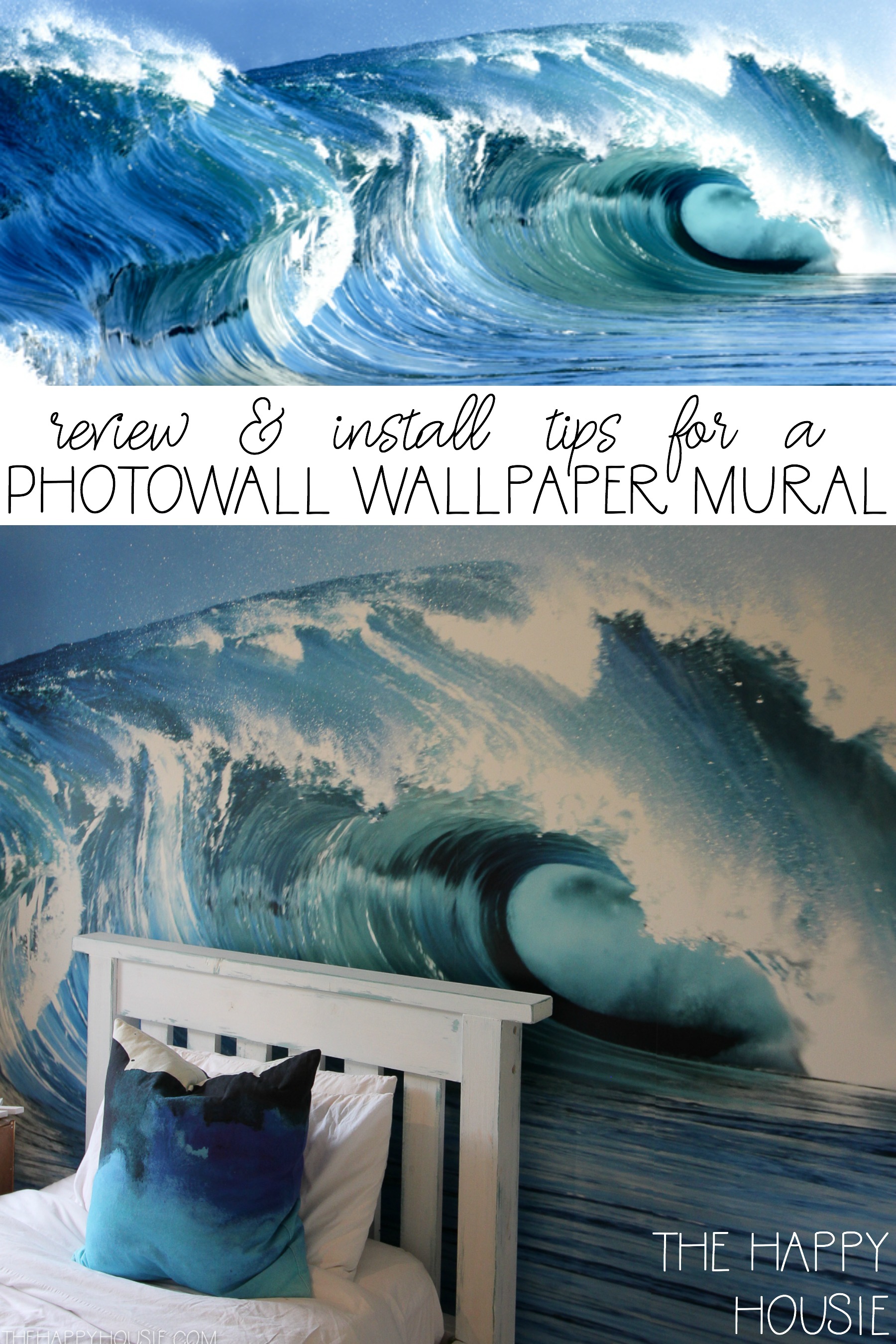 Review and Install Tips For A Photowall Wallpaper Mural graphic.