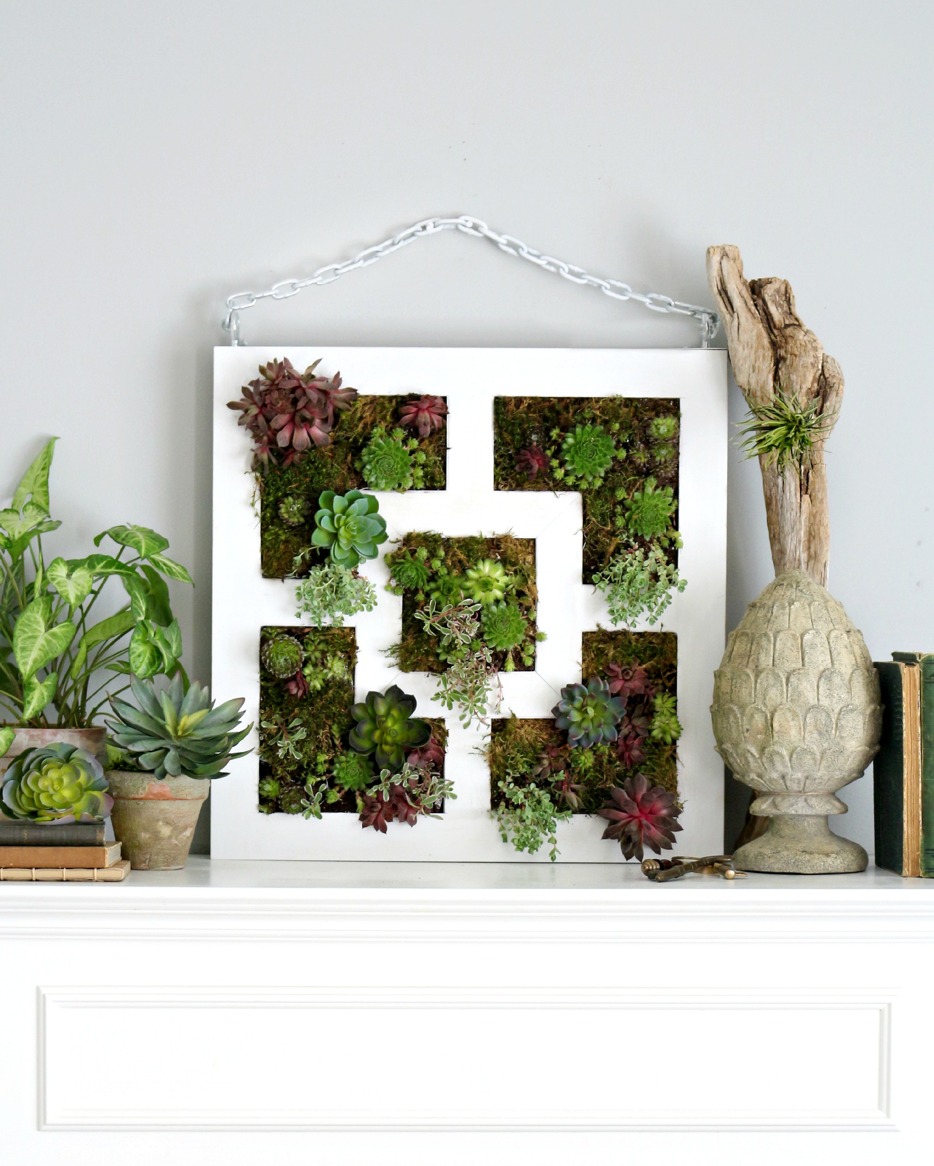 A fresh succulent painting.