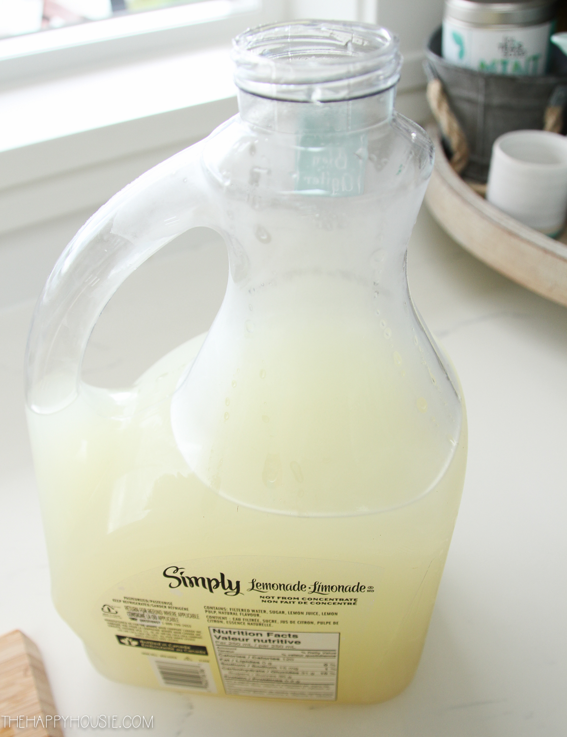 Lemonade in a jug.