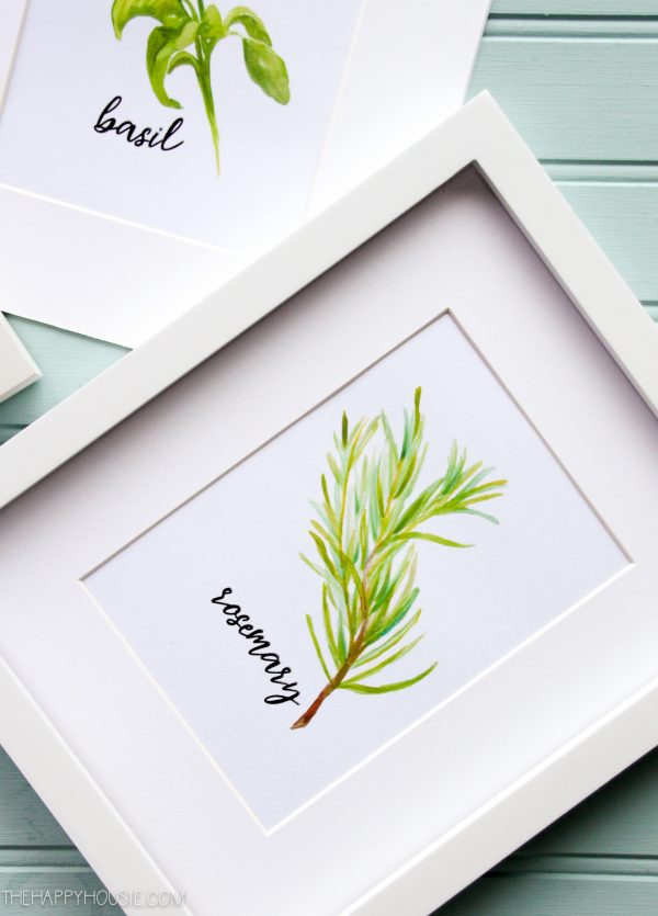 Watercolour Herb Free Kitchen Printables {in 10 designs!} | The Happy ...