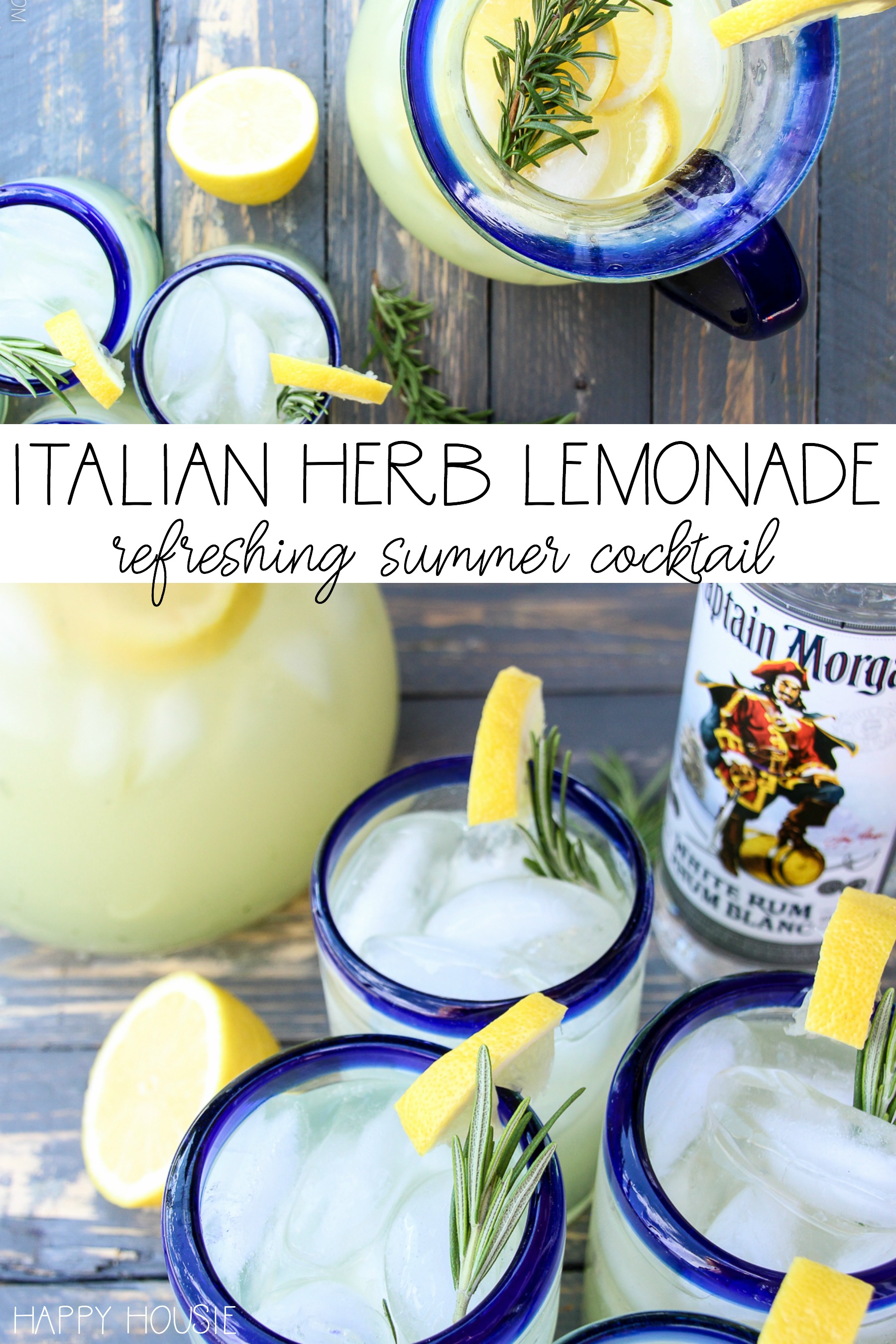 Italian Herb Lemonade poster.
