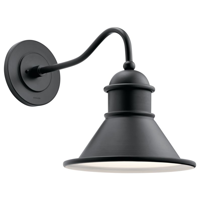 Black wall sconce.