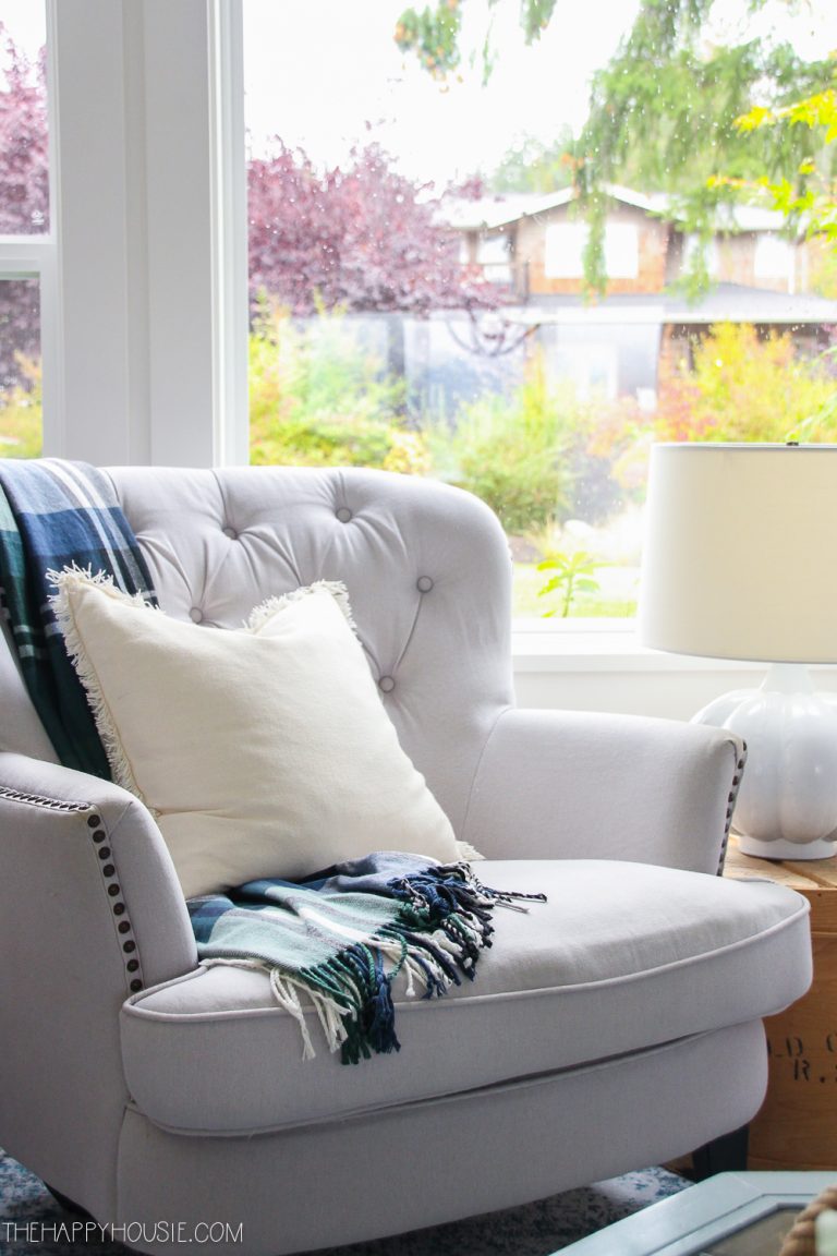 Blue & Green Fall Decor Home Tour | The Happy Housie