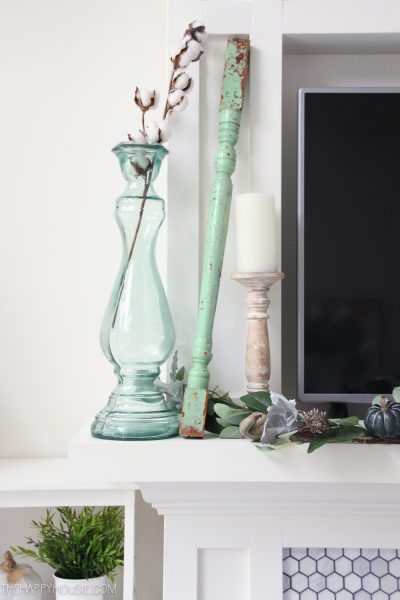 Blue & Green Fall Decor Home Tour | The Happy Housie