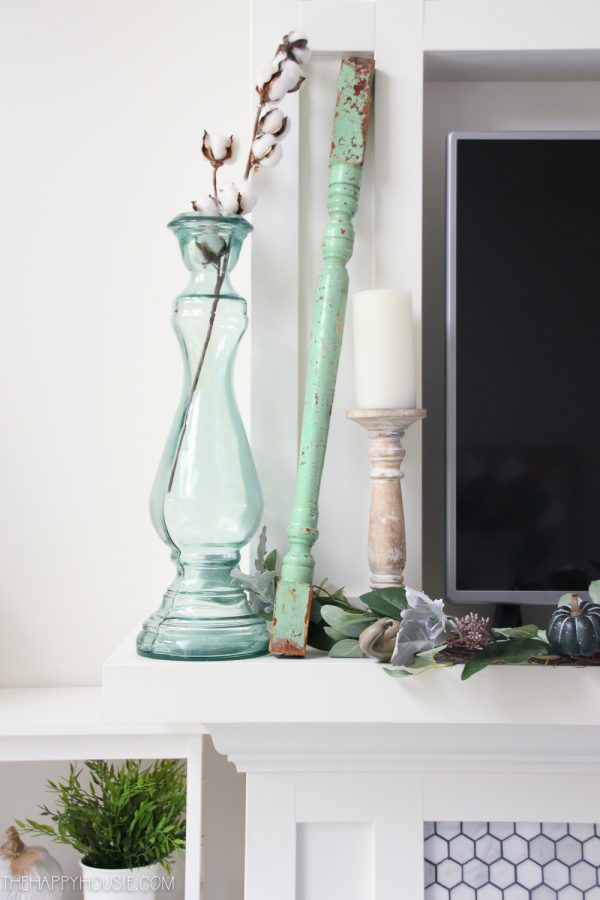 Blue & Green Fall Decor Home Tour | The Happy Housie