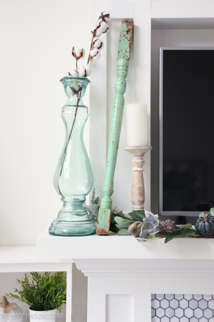 Blue & Green Fall Decor Home Tour | The Happy Housie