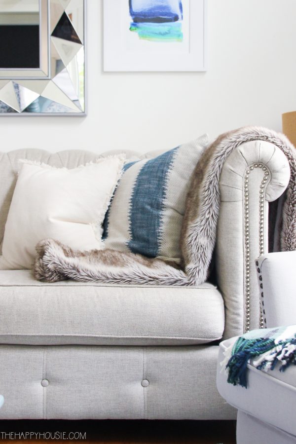 Blue & Green Fall Decor Home Tour | The Happy Housie