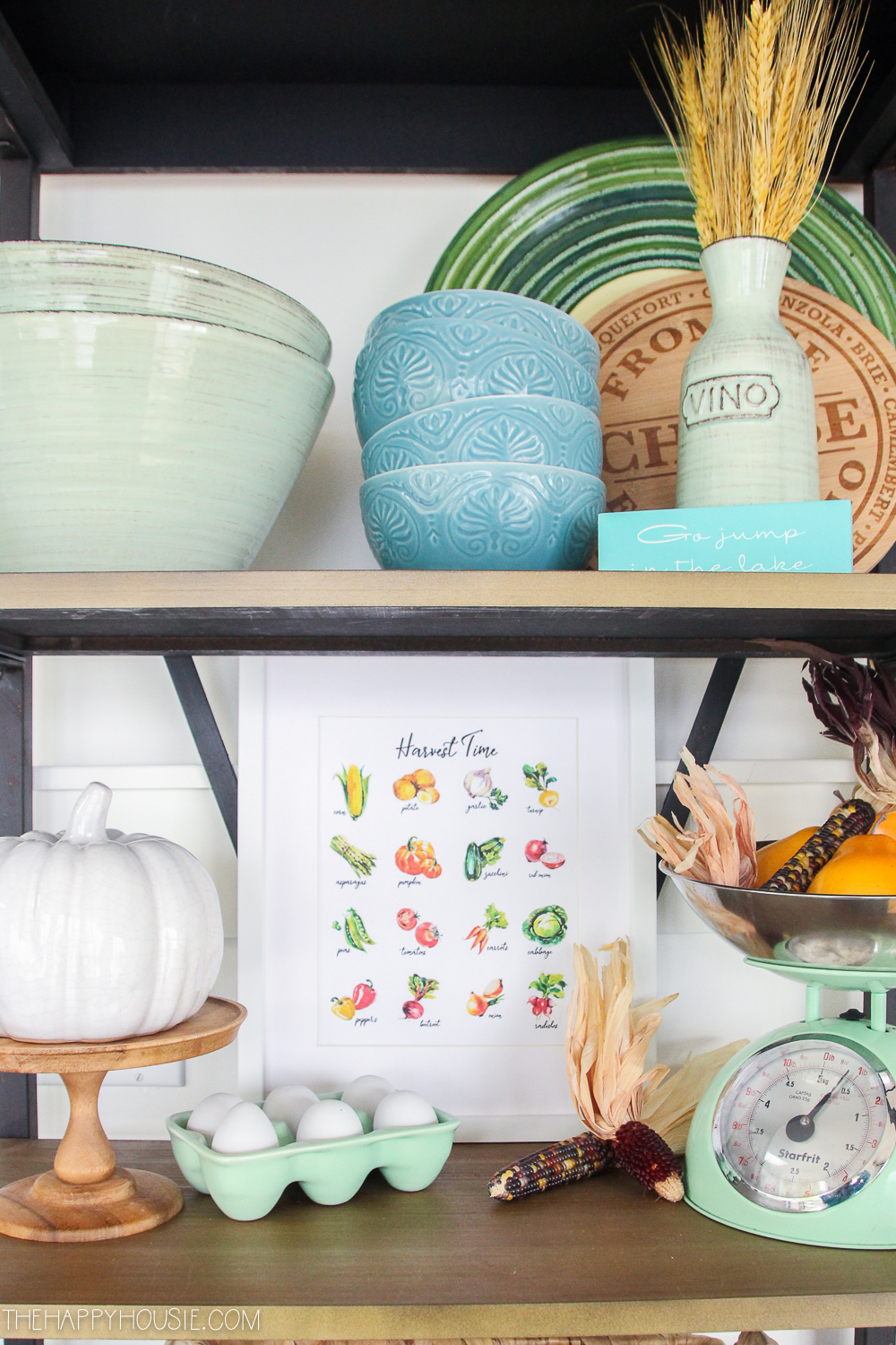 Harvest Time printable is on the shelf.