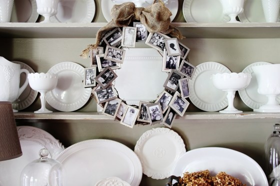 Picture frame wreath.