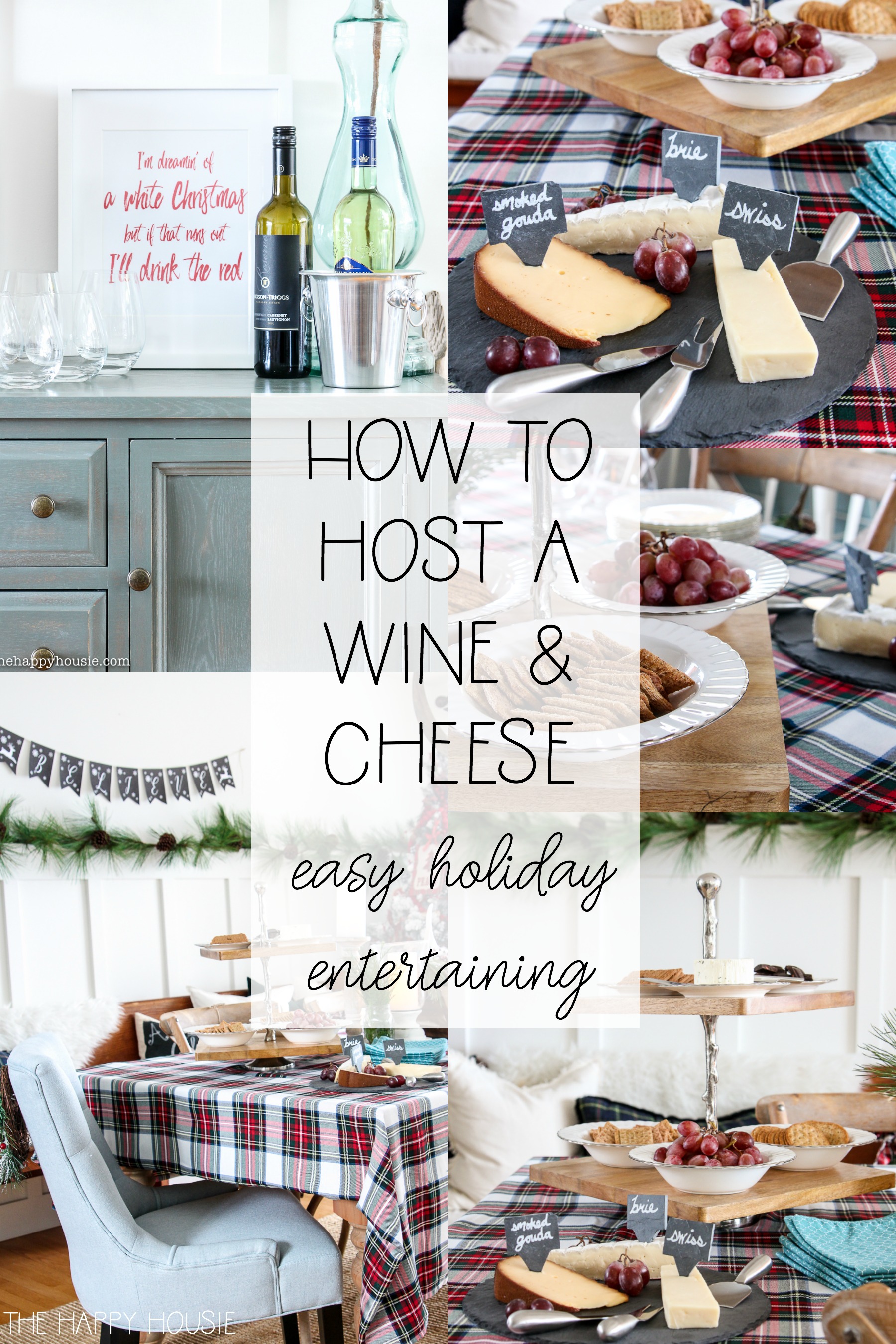 How To Host A Wine &Cheese poster.