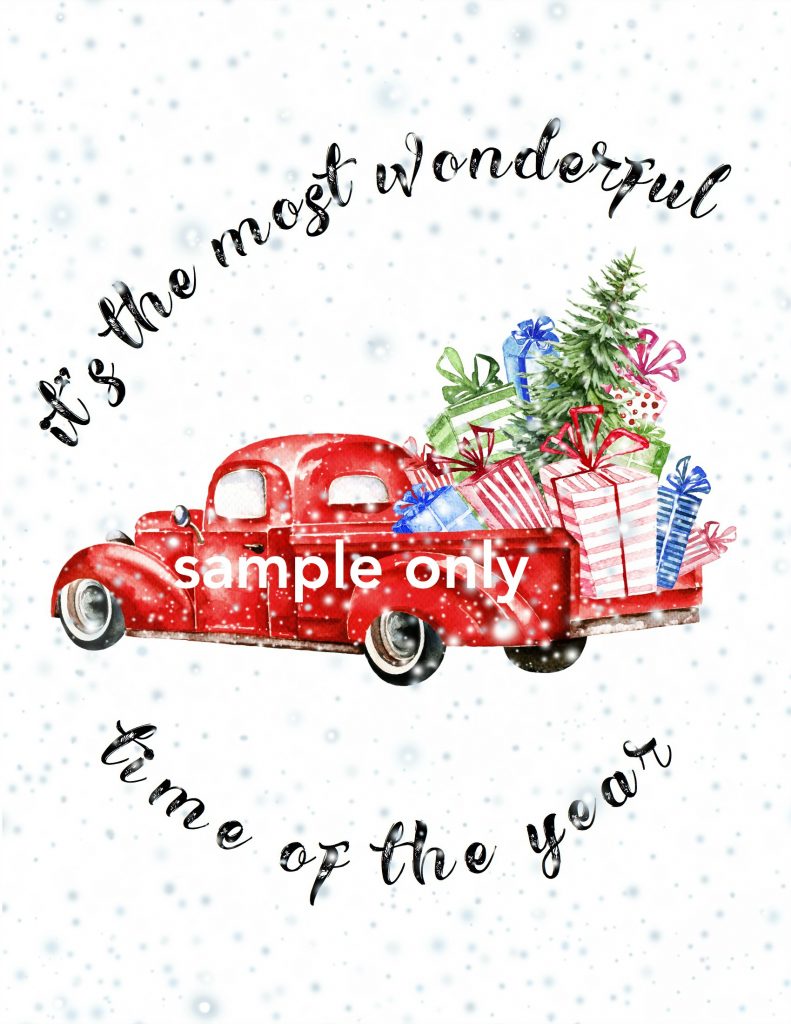 5 Free Vintage Truck Christmas Printables | The Happy Housie