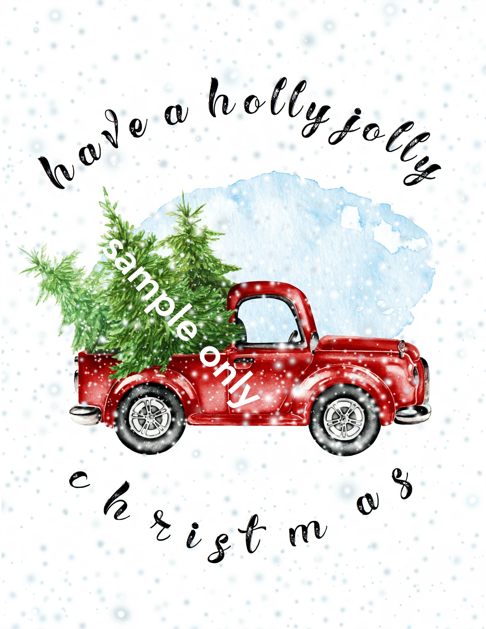 Love the holly jolly Christmas truck printable.