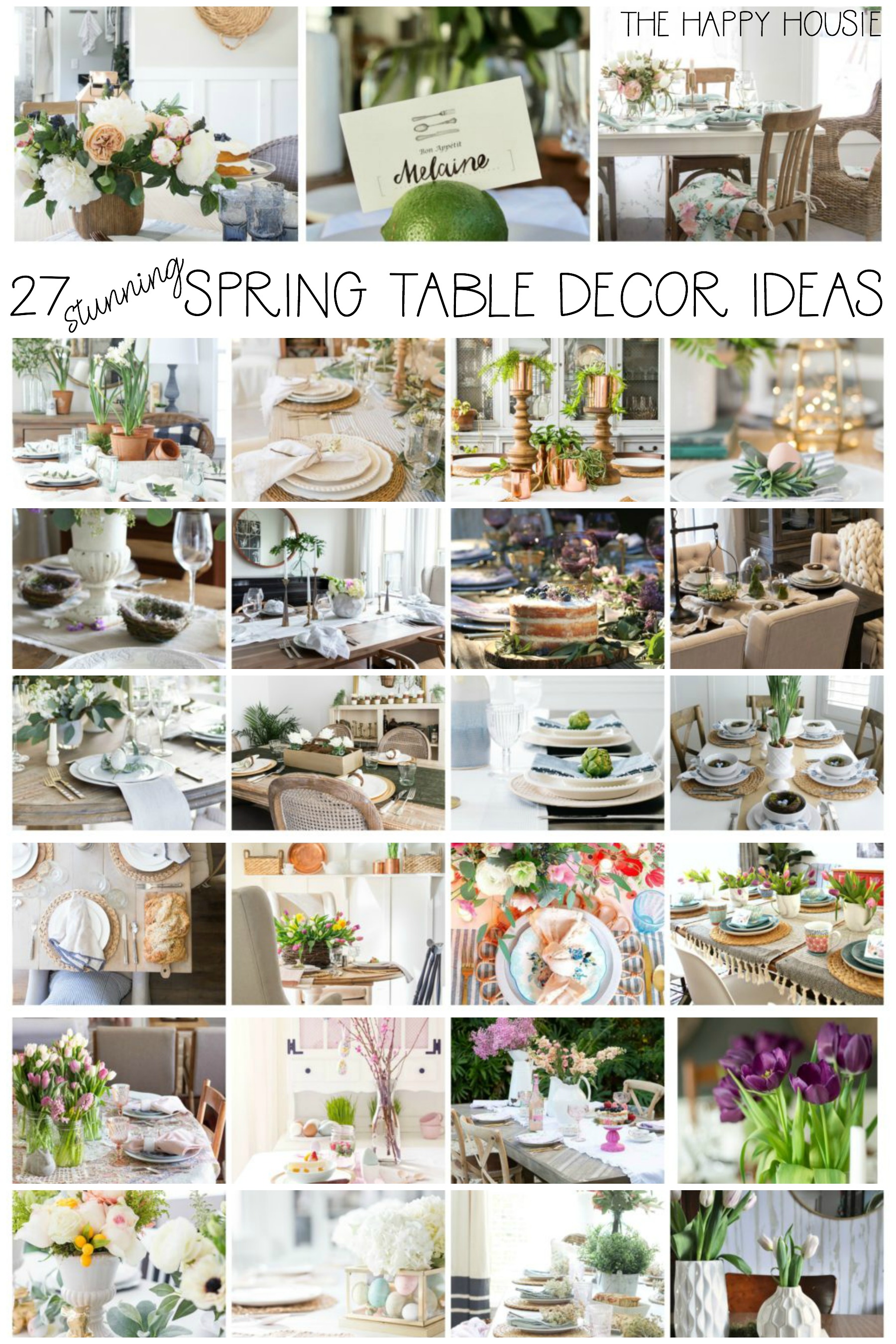 27 Stunning Table Decor Ideas graphic.