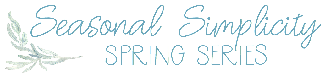 Seasonal simplicity spring series poster.