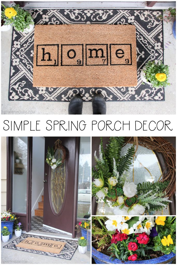 Simple Spring Porch Decor graphic.