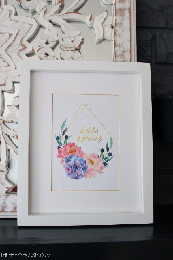 Spring Printable Frame Free Printable Art for Spring | The Happy Housie