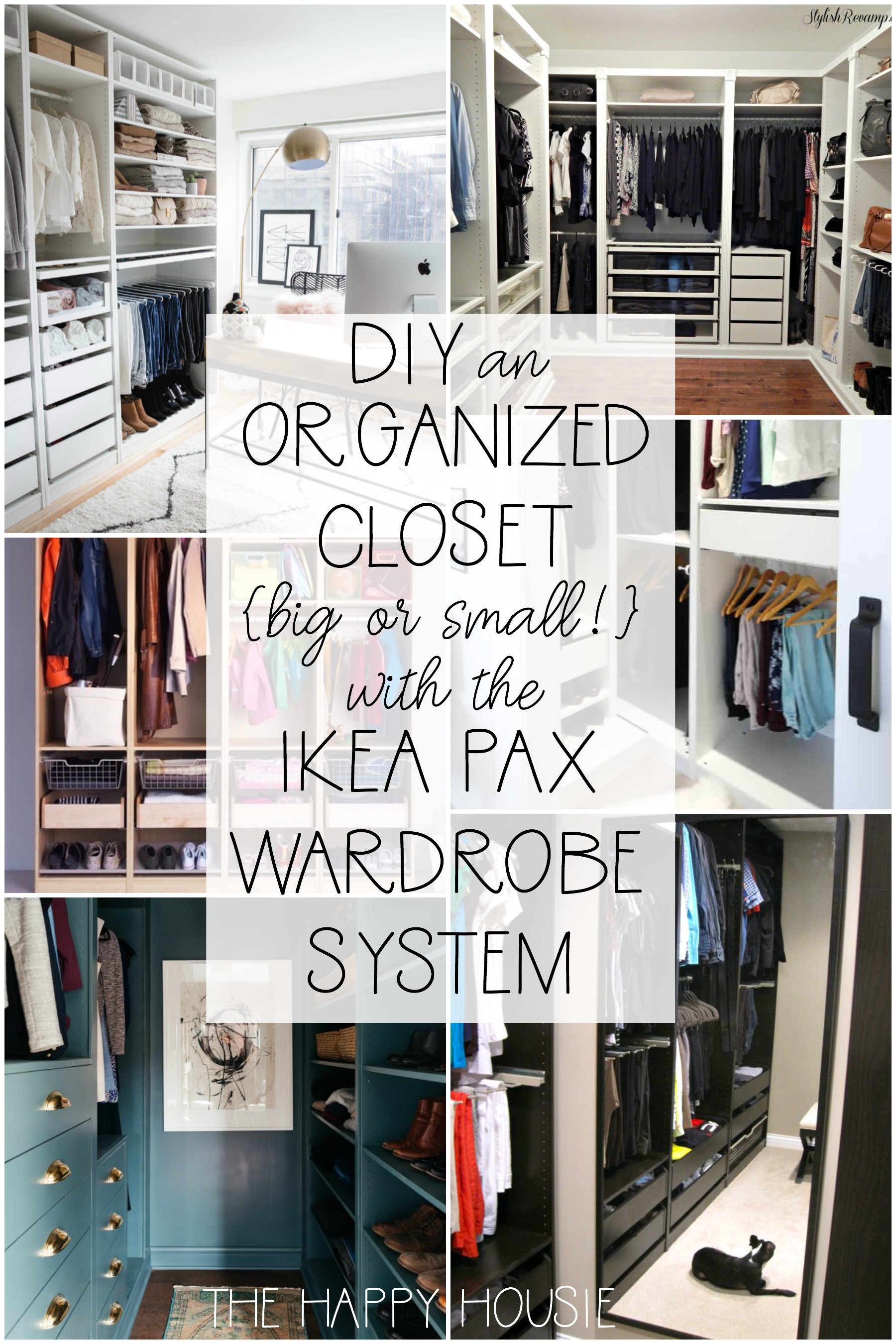 DIY an Organized Closet graphic.