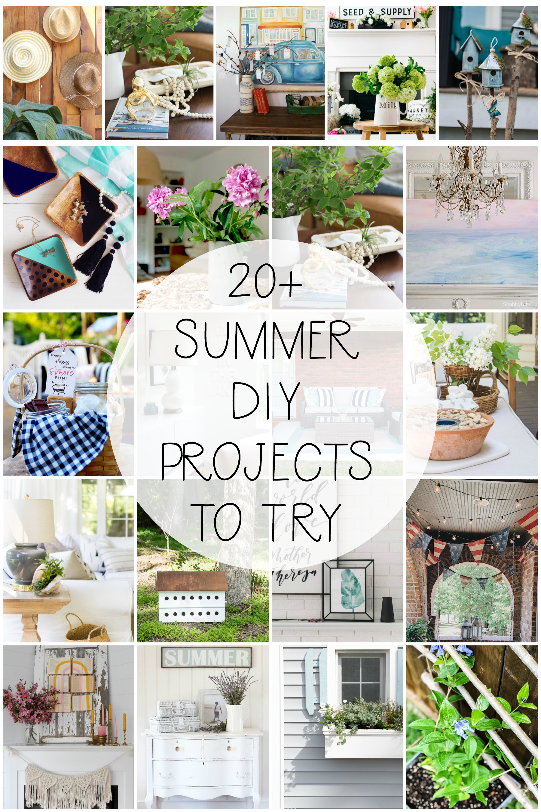 20+ Summer DIY Projects To Try poster.