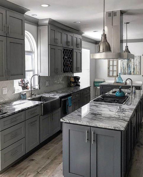 Grey Kitchen Cabinets, Grey Kitchen Cabinet Pictures