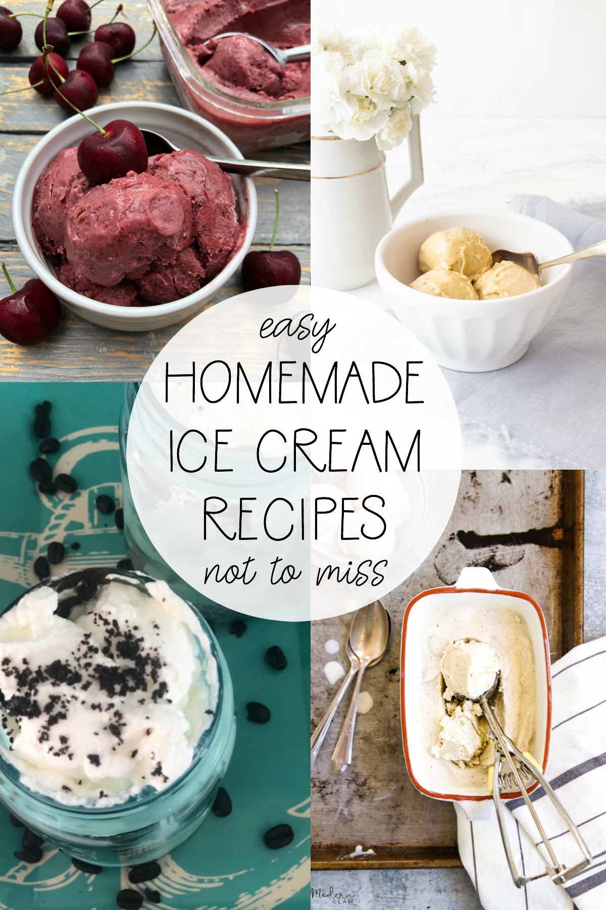 Easy homemade ice cream recipes not to miss poster.