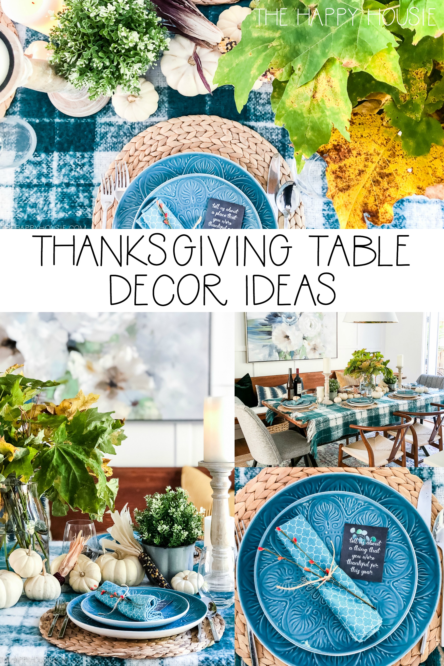 Thanksgiving Table Decor Ideas poster.