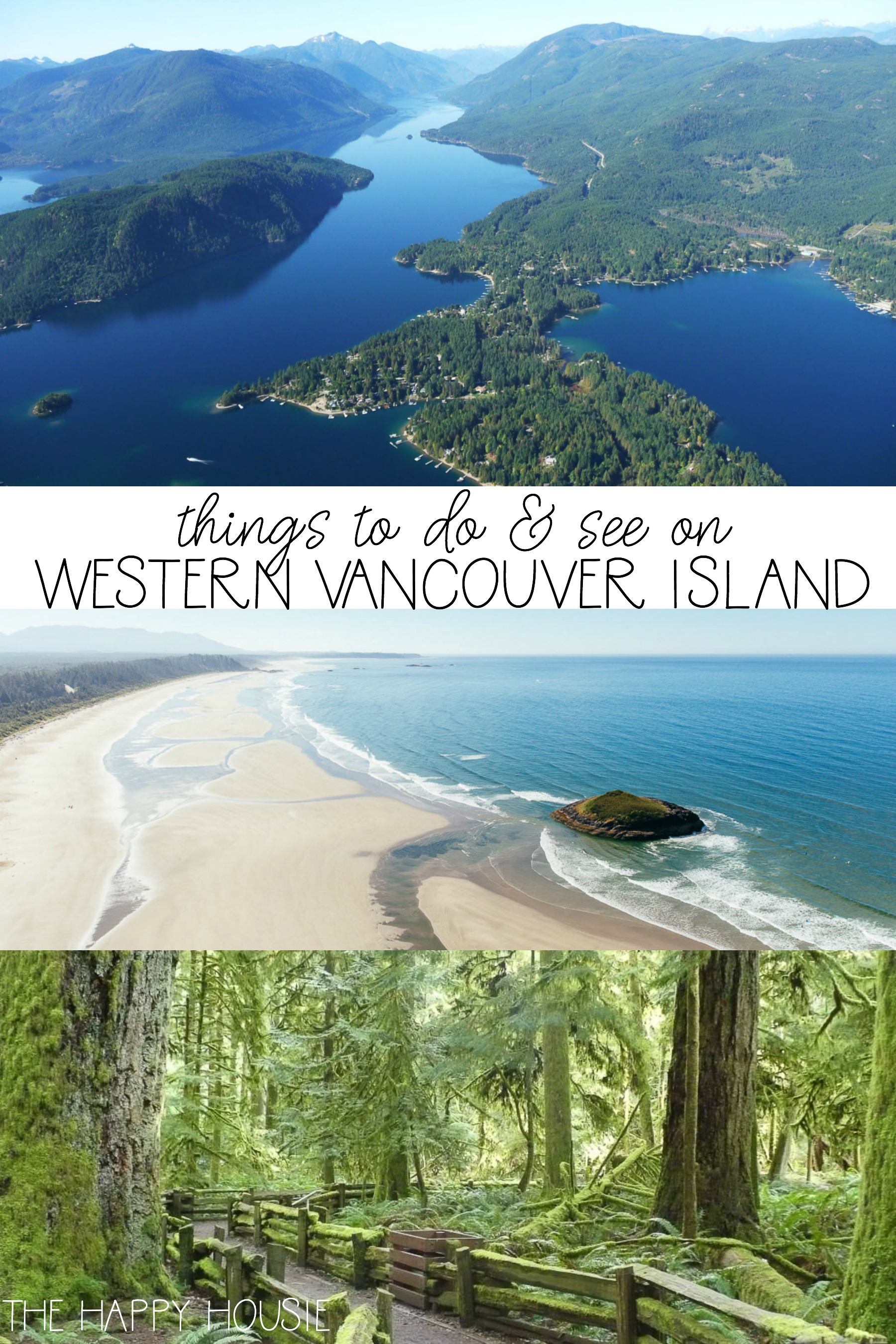 Things To Do & See On Western Vancouver Island graphic.