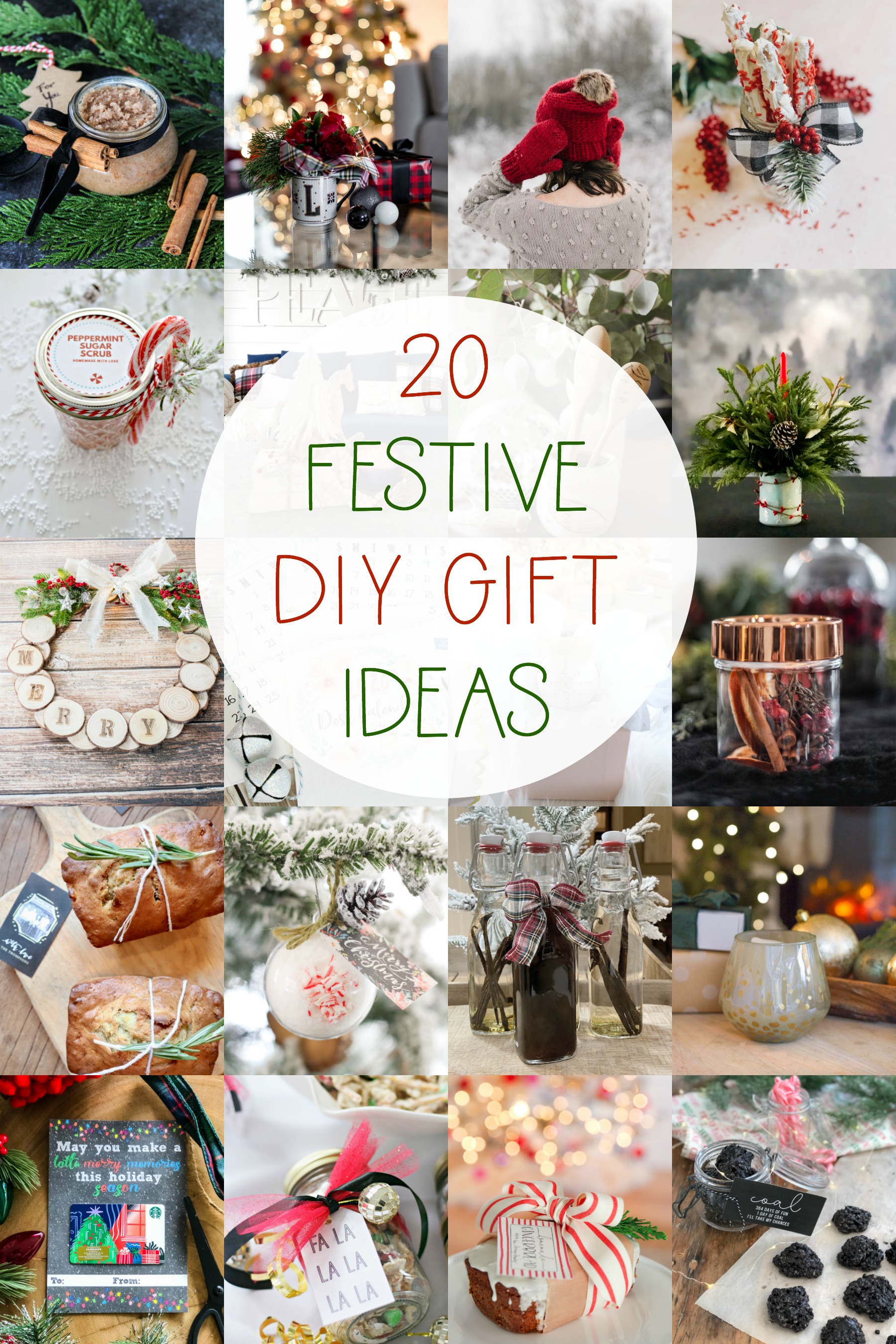 20 Festive DIY Gift Ideas Poster.