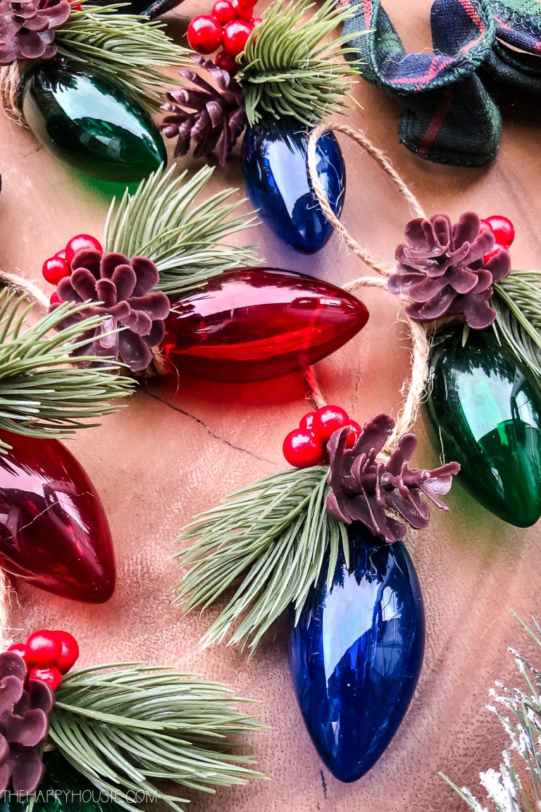 DIY Christmas Light Tree Ornament The Happy Housie