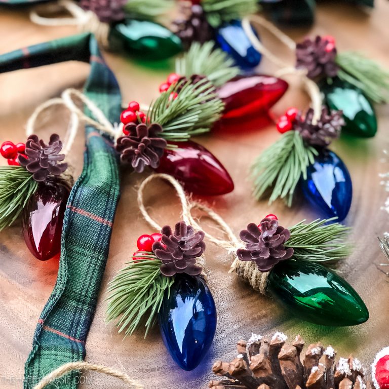 DIY Christmas Light Tree Ornament