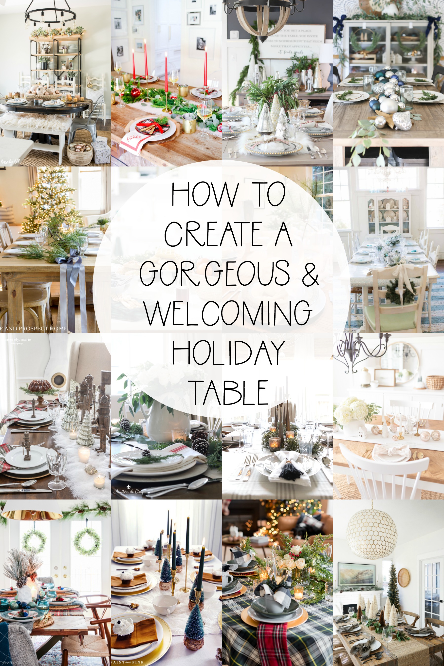 How To Create A Gorgeous & Welcoming Holiday Table poster.