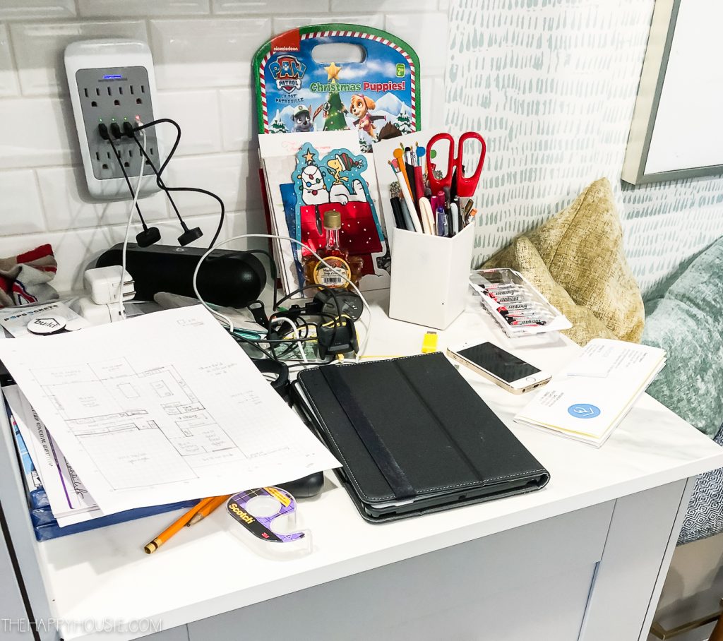 How to Setup a Command Center in a Kitchen Cabinet | The Happy Housie