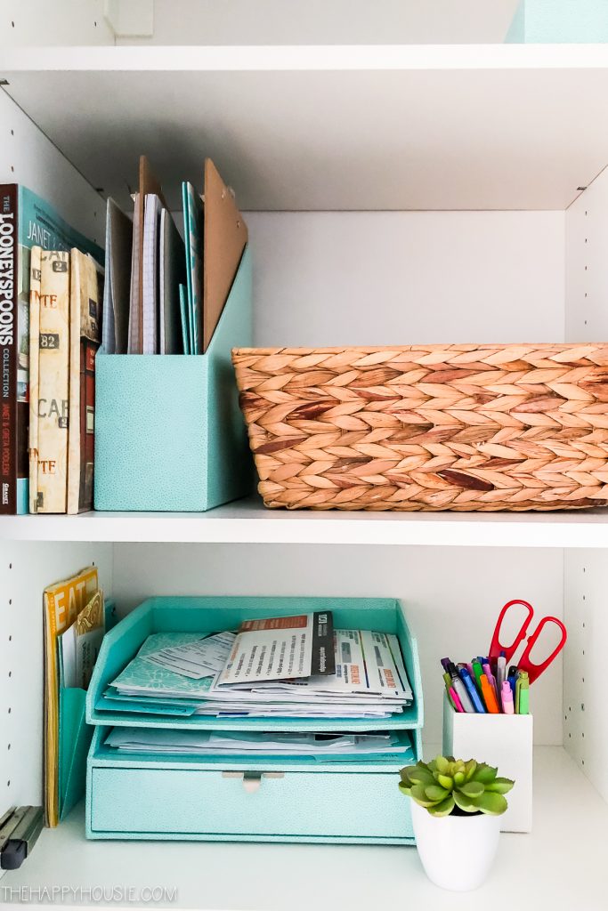 How to Setup a Command Center in a Kitchen Cabinet | The Happy Housie