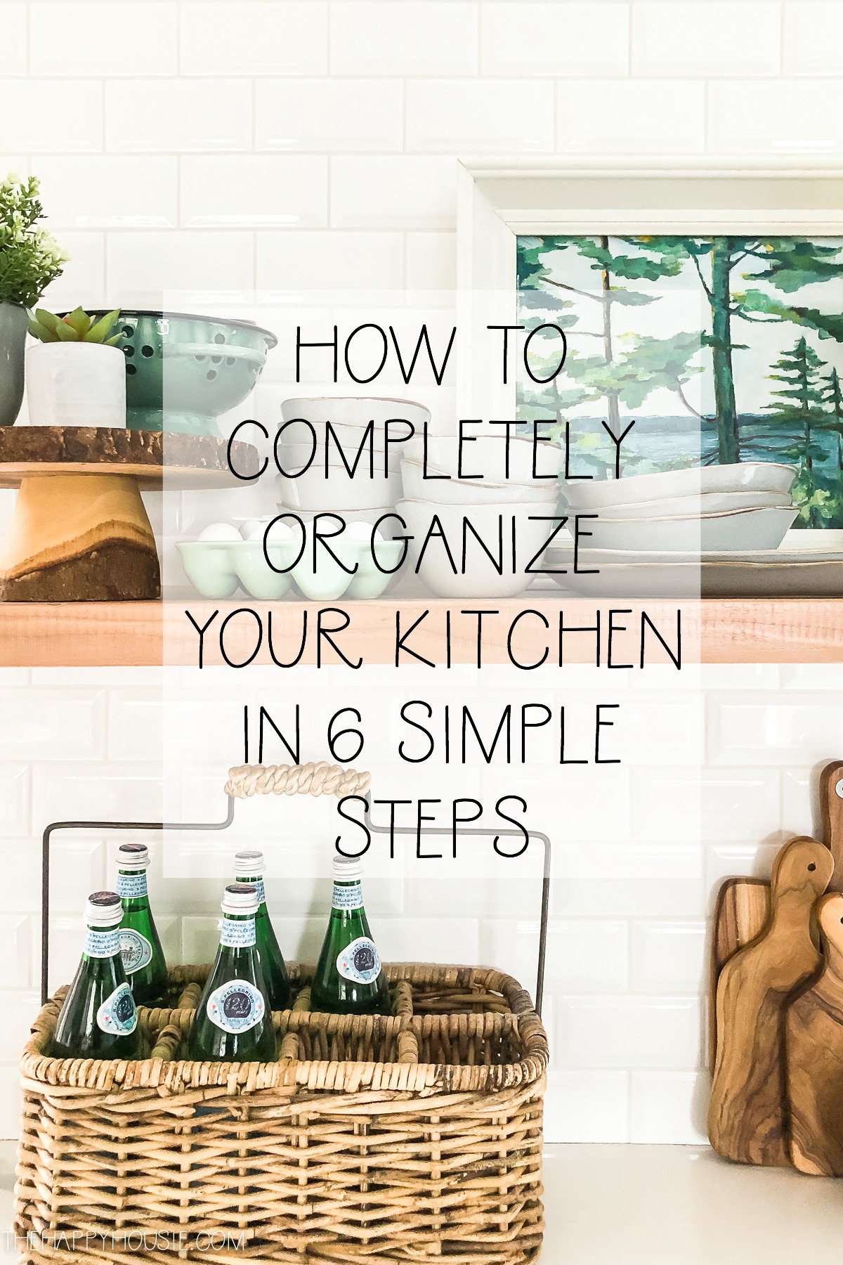 How To Organize Your Kitchen graphic.