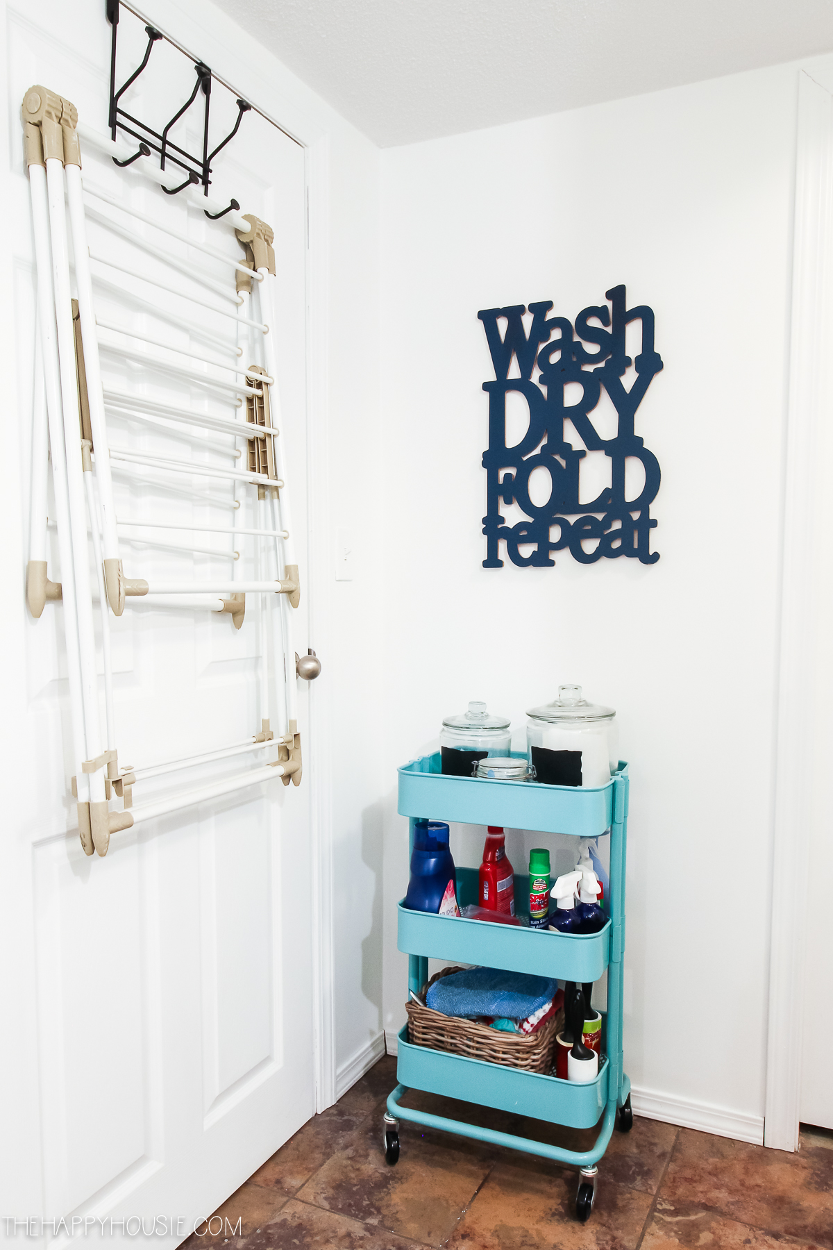 How to Organize Your Laundry Space with a Rolling Cart