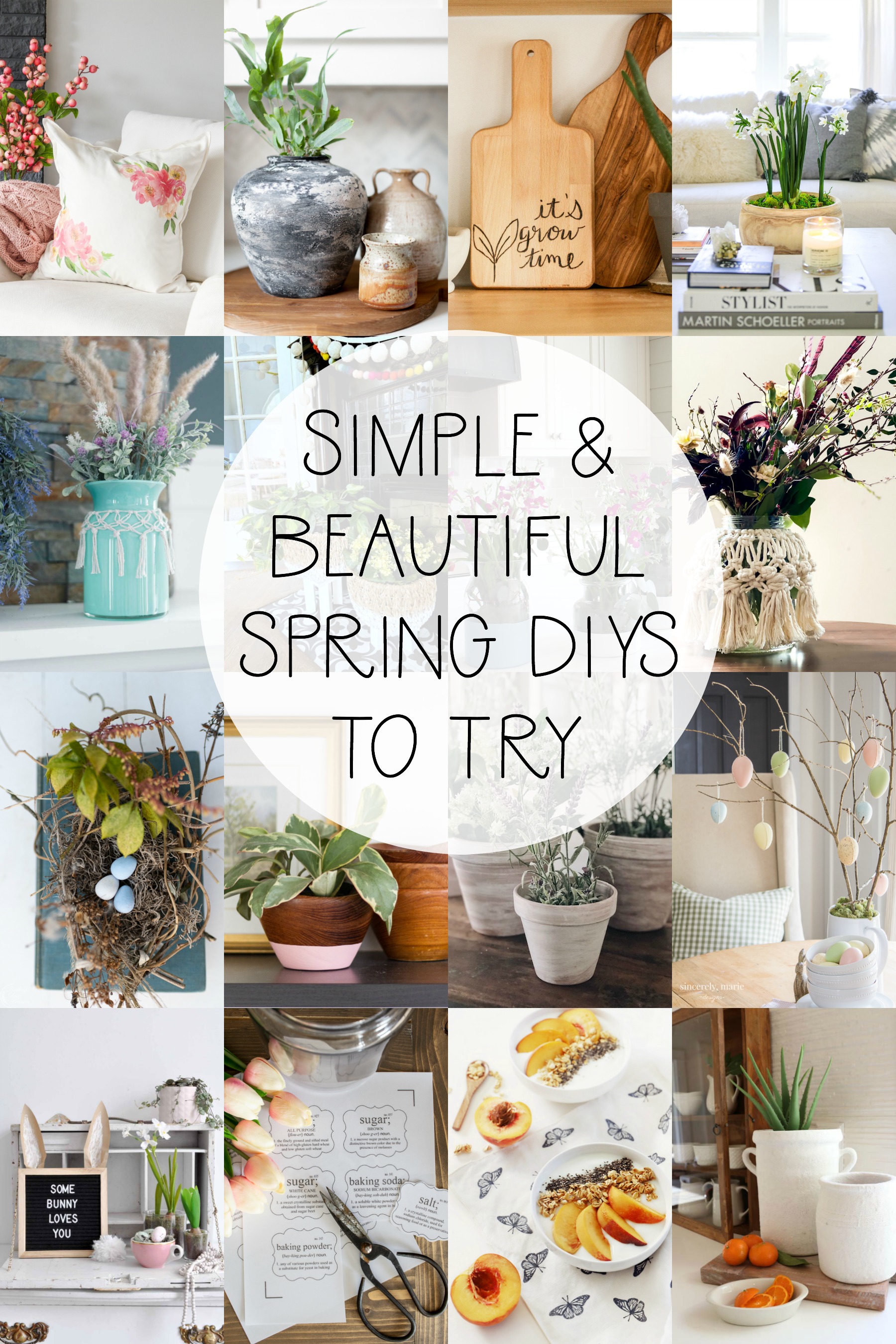 Simple and Beautiful Spring DIYS To Try poster.