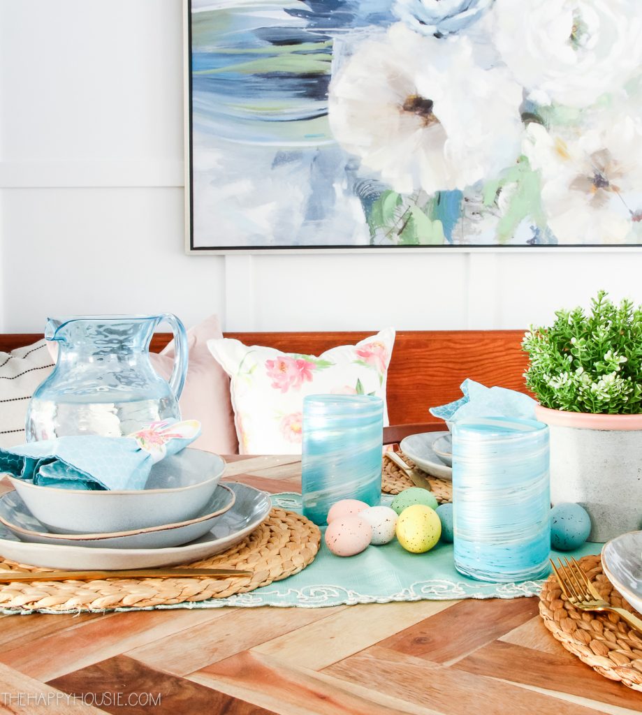Simple Spring & Easter Table Decor | The Happy Housie