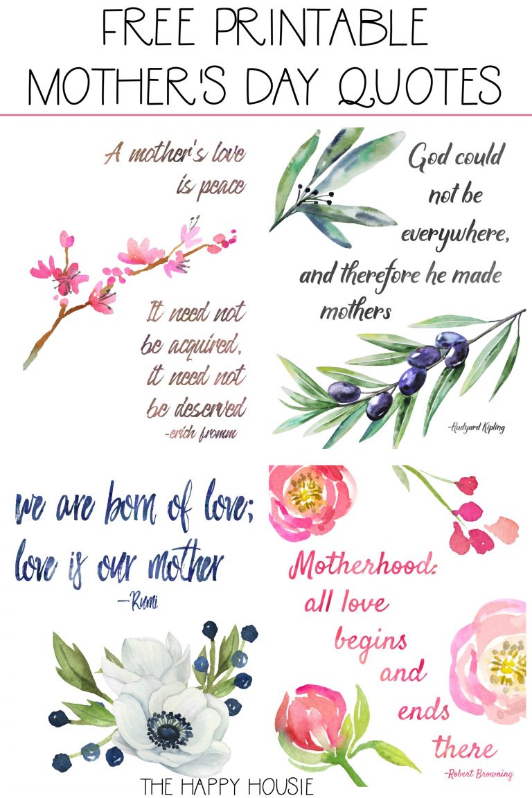 Mother's Day Free Printables (and our late spring mantel decor) | The ...