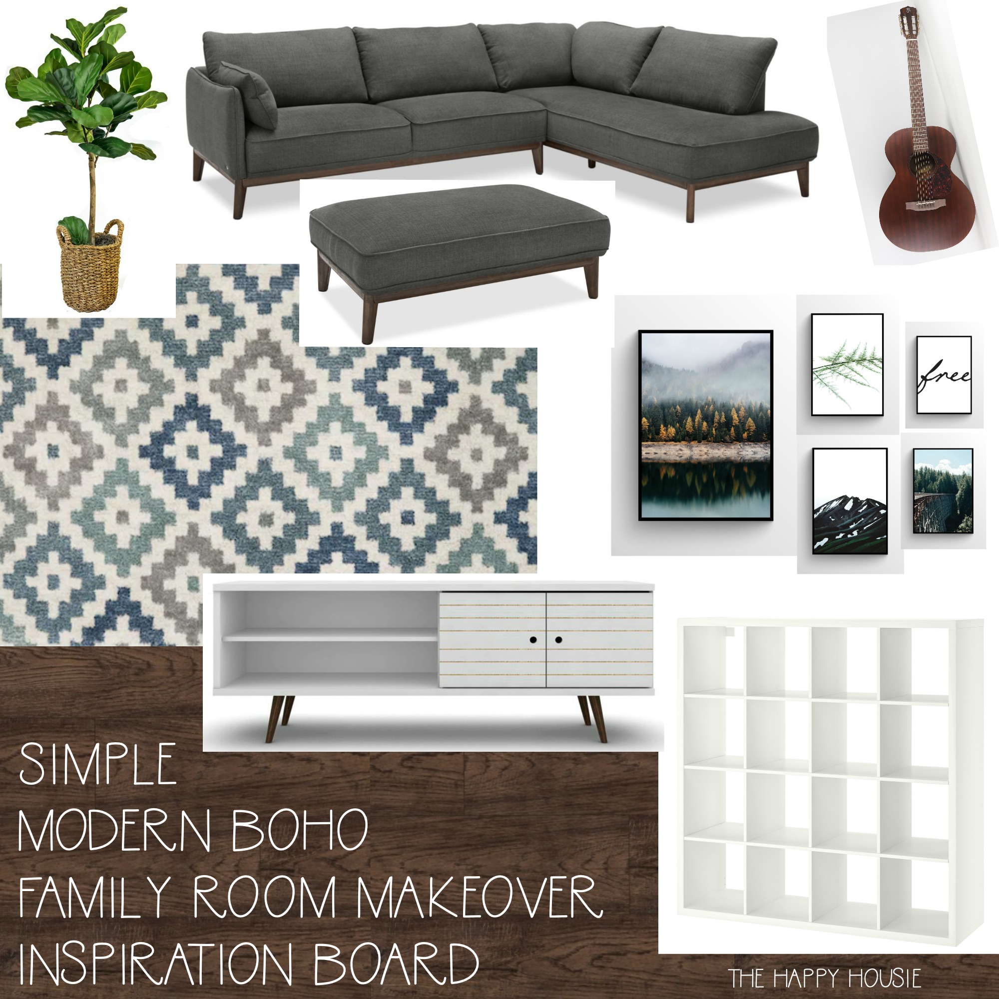 One Room Challenge Week One: Basement Family Room Before & Plans