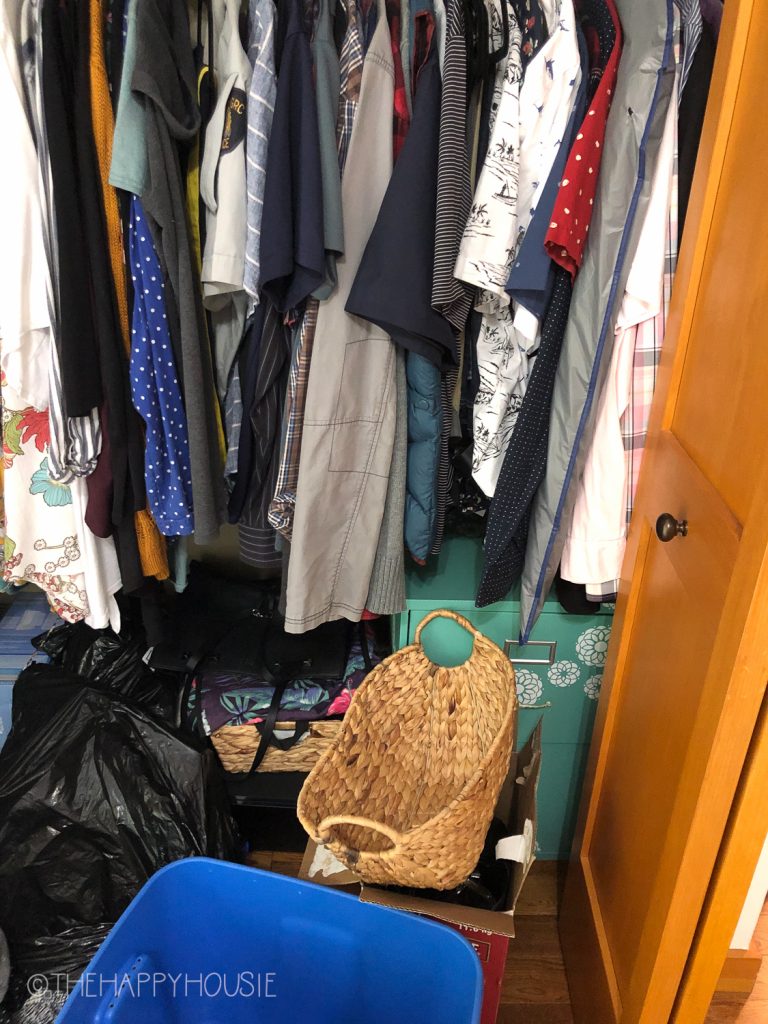 How to Organize a Small Reach-in Closet for Multi-Purpose Storage | The ...