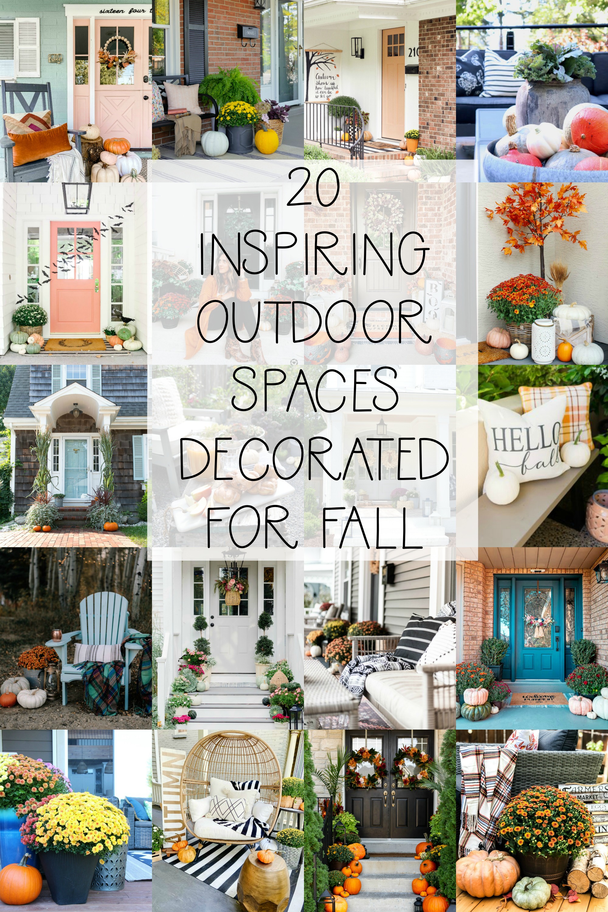 20 inspiring outdoor spaces decorated for fall.