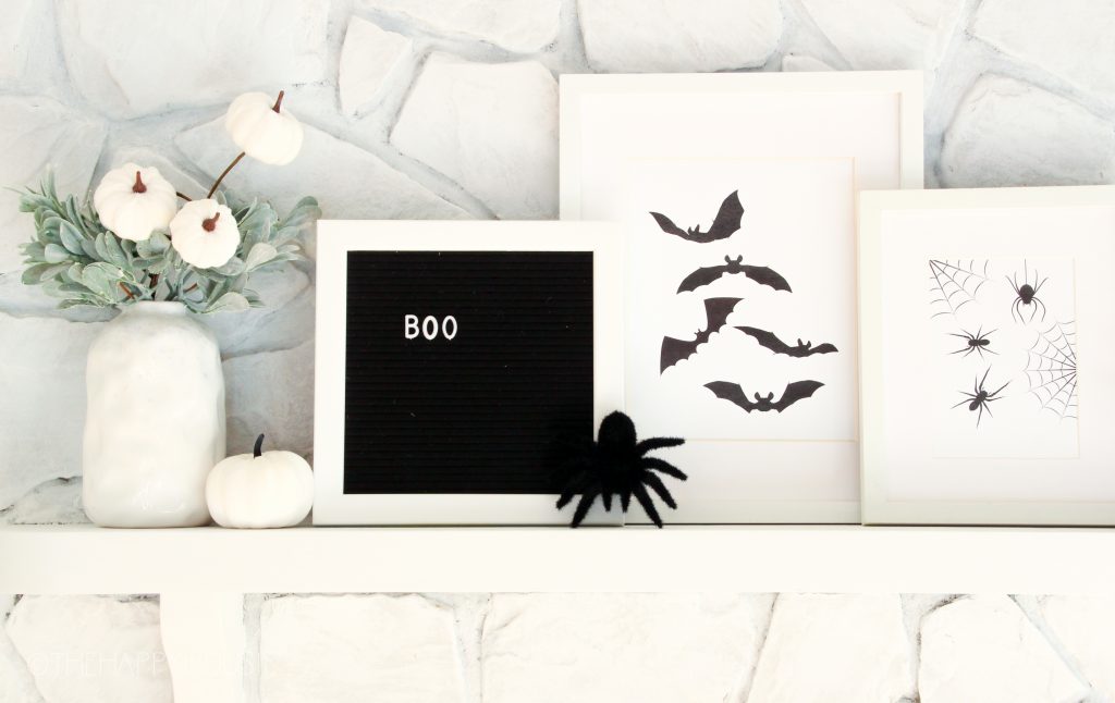 Free Printable Black and White Halloween Art | The Happy Housie
