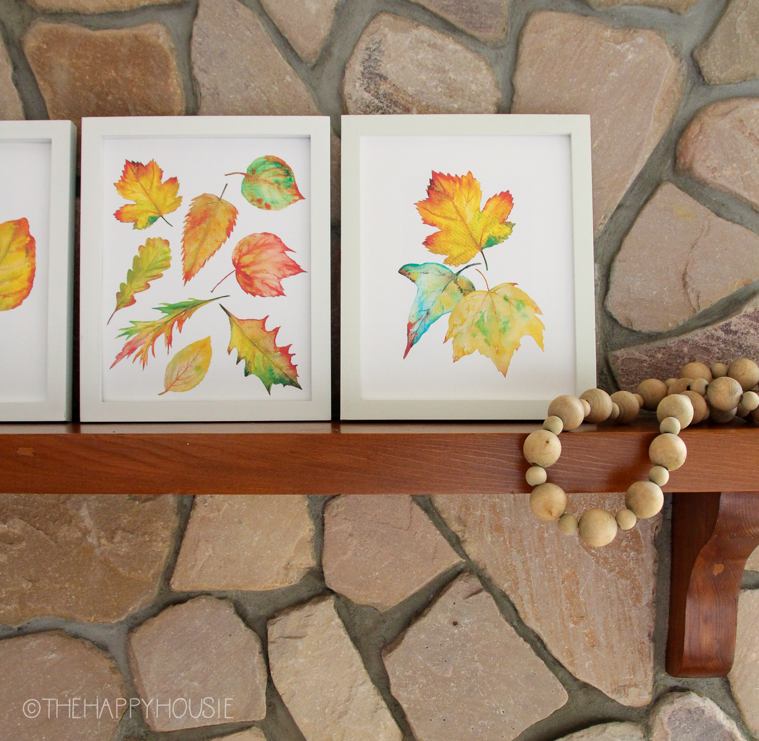 Free Printable Watercolour Fall Leaf Print Series