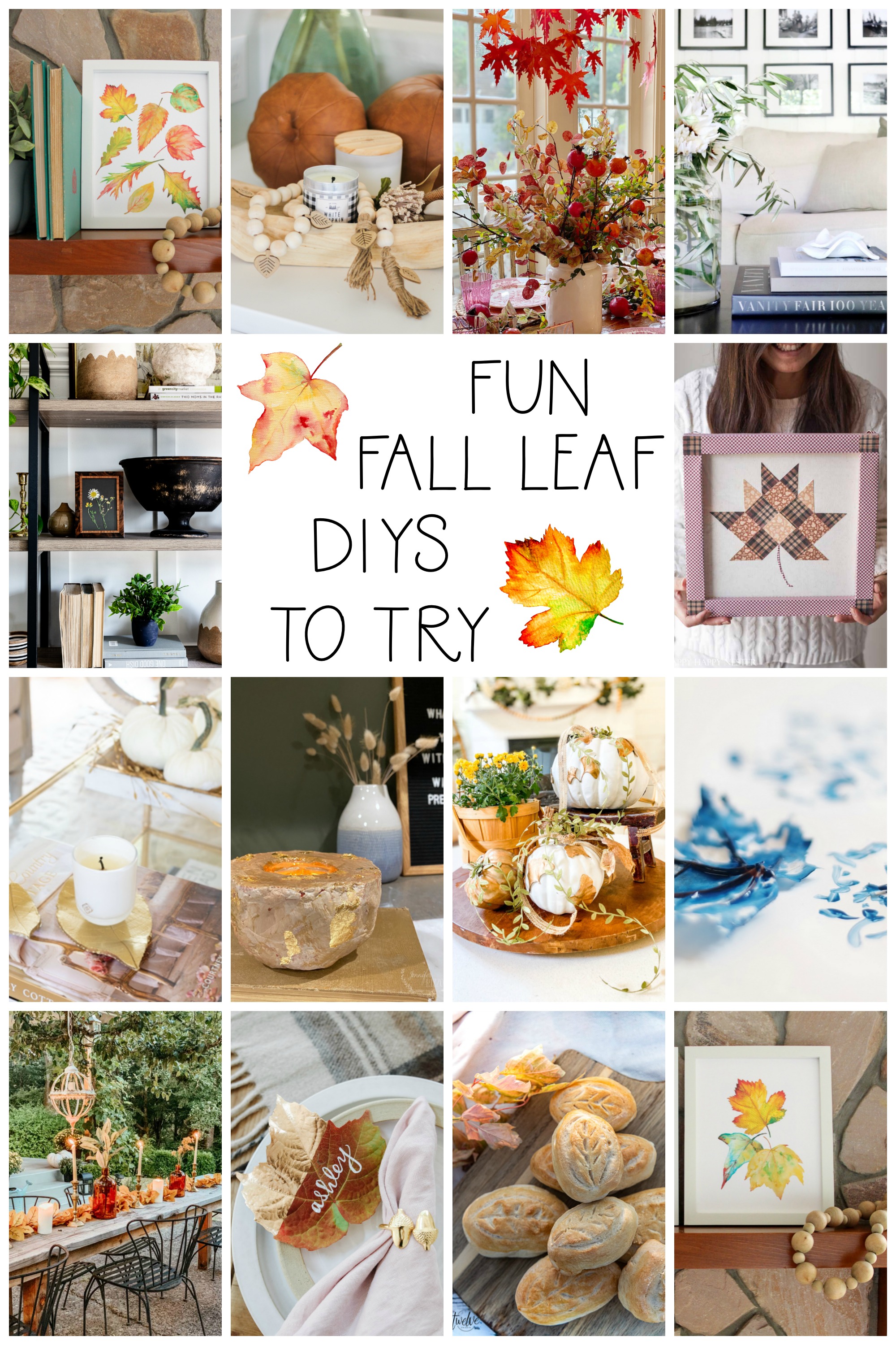 Fun Fall Leaf DIYS To Try poster.