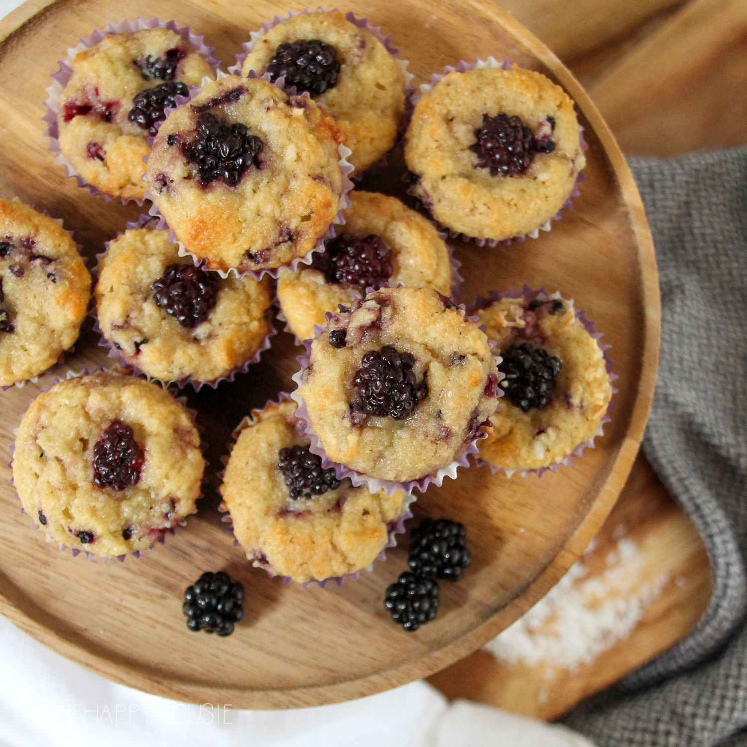 Low-Carb Keto Blackberry Muffins