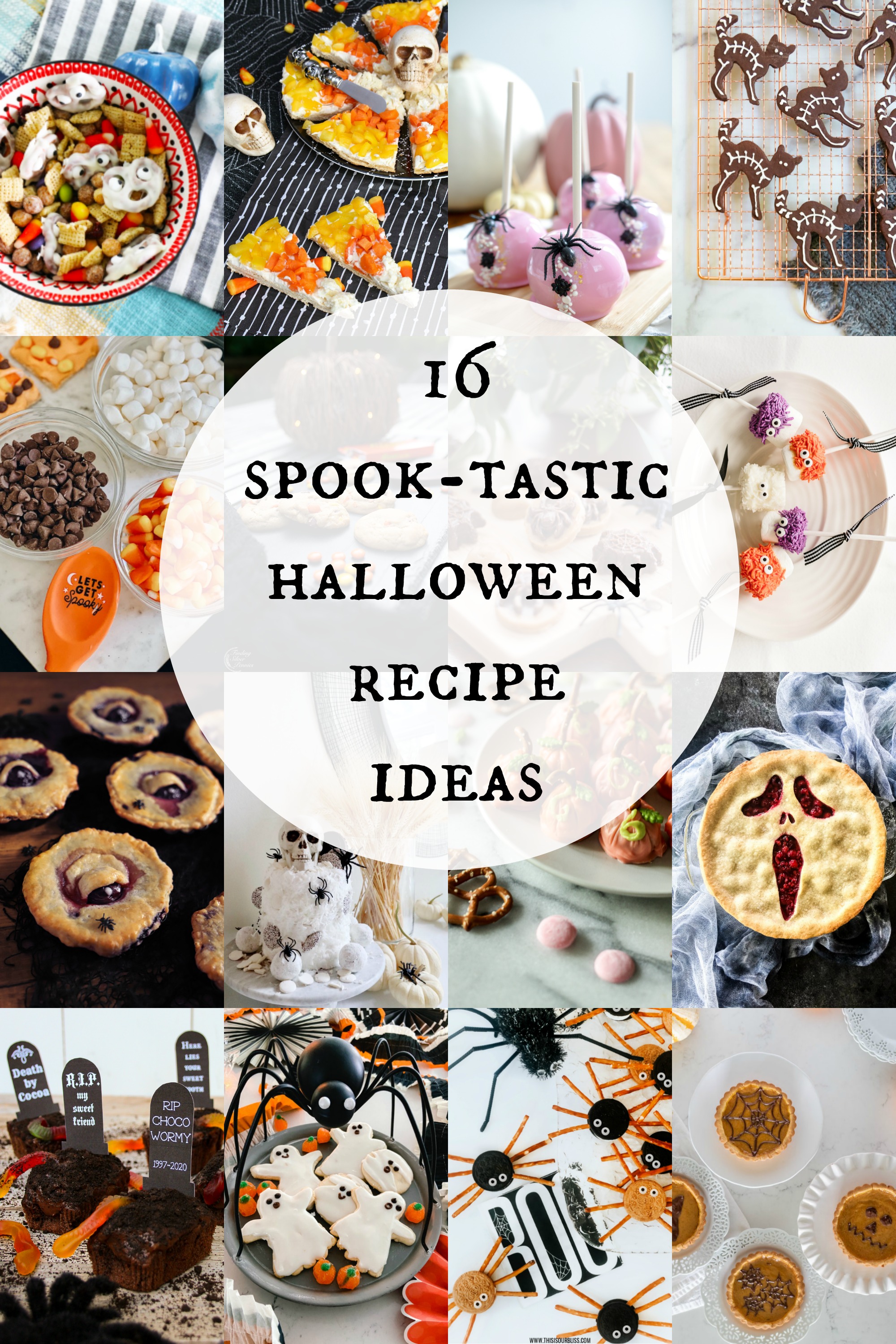 16 Spook-Tastic Halloween Recipe Ideas poster.