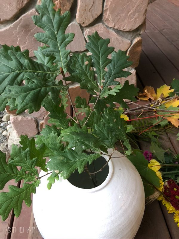 How to Upgrade a Grocery Store Fall Bouquet with Foraged Fall Greenery ...