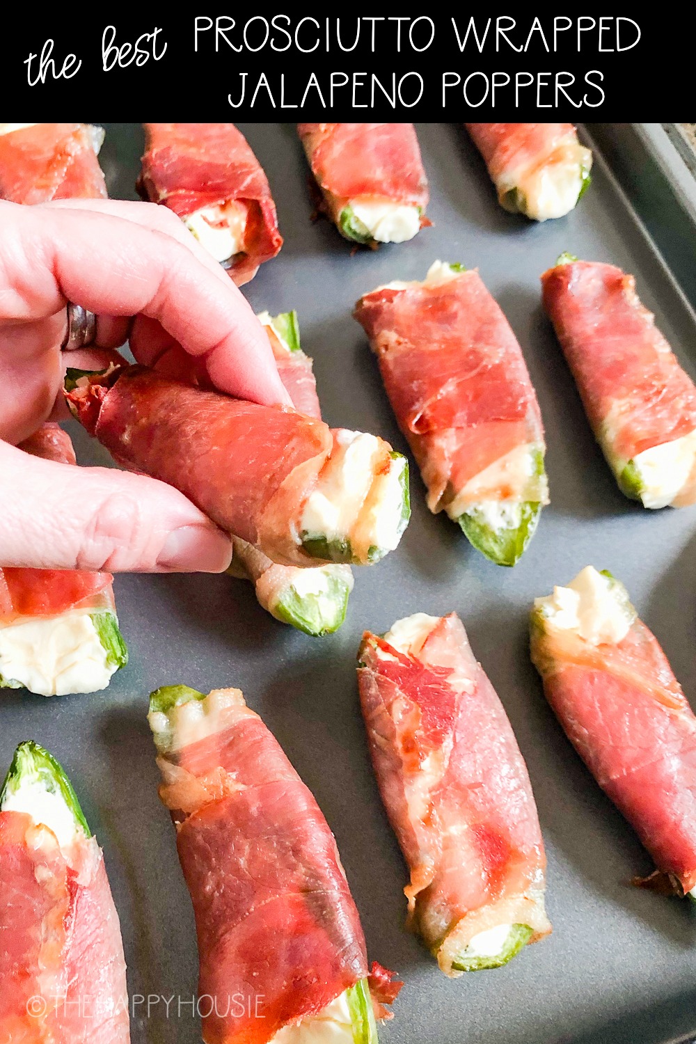 The Best Prosciutto Wrapped Jalapeno Poppers poster.