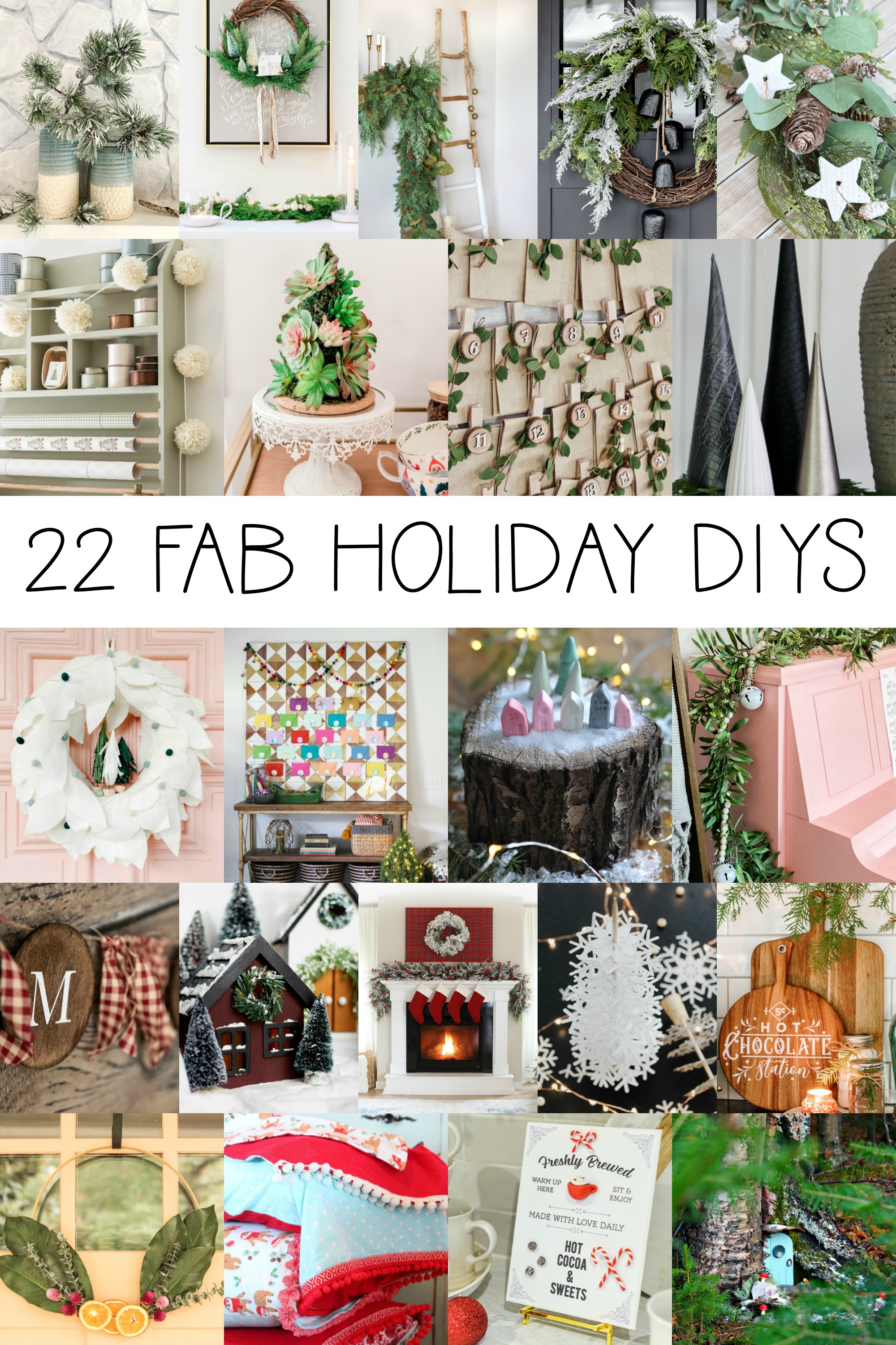 22 Fab Holiday DIYS poster.