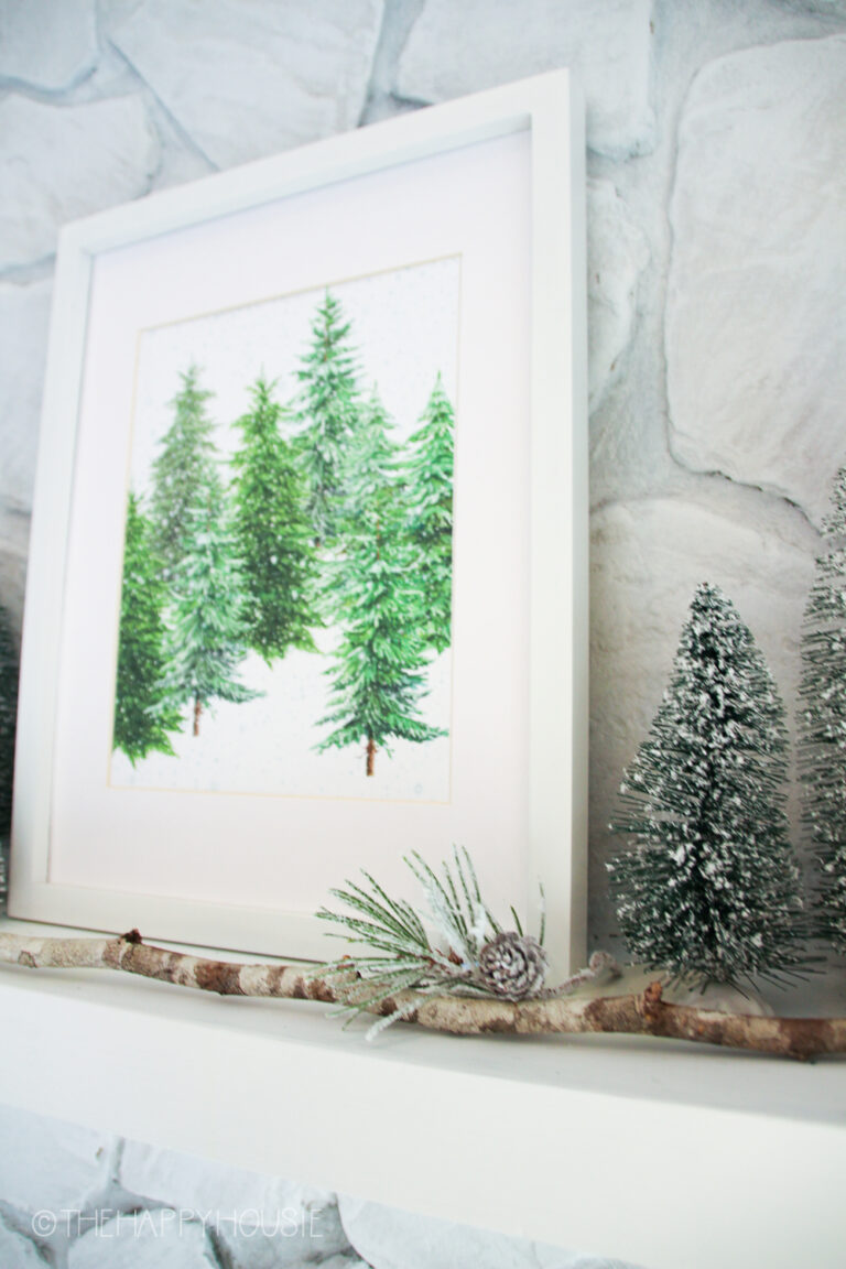 Snowy Forest Free Watercolour Printable