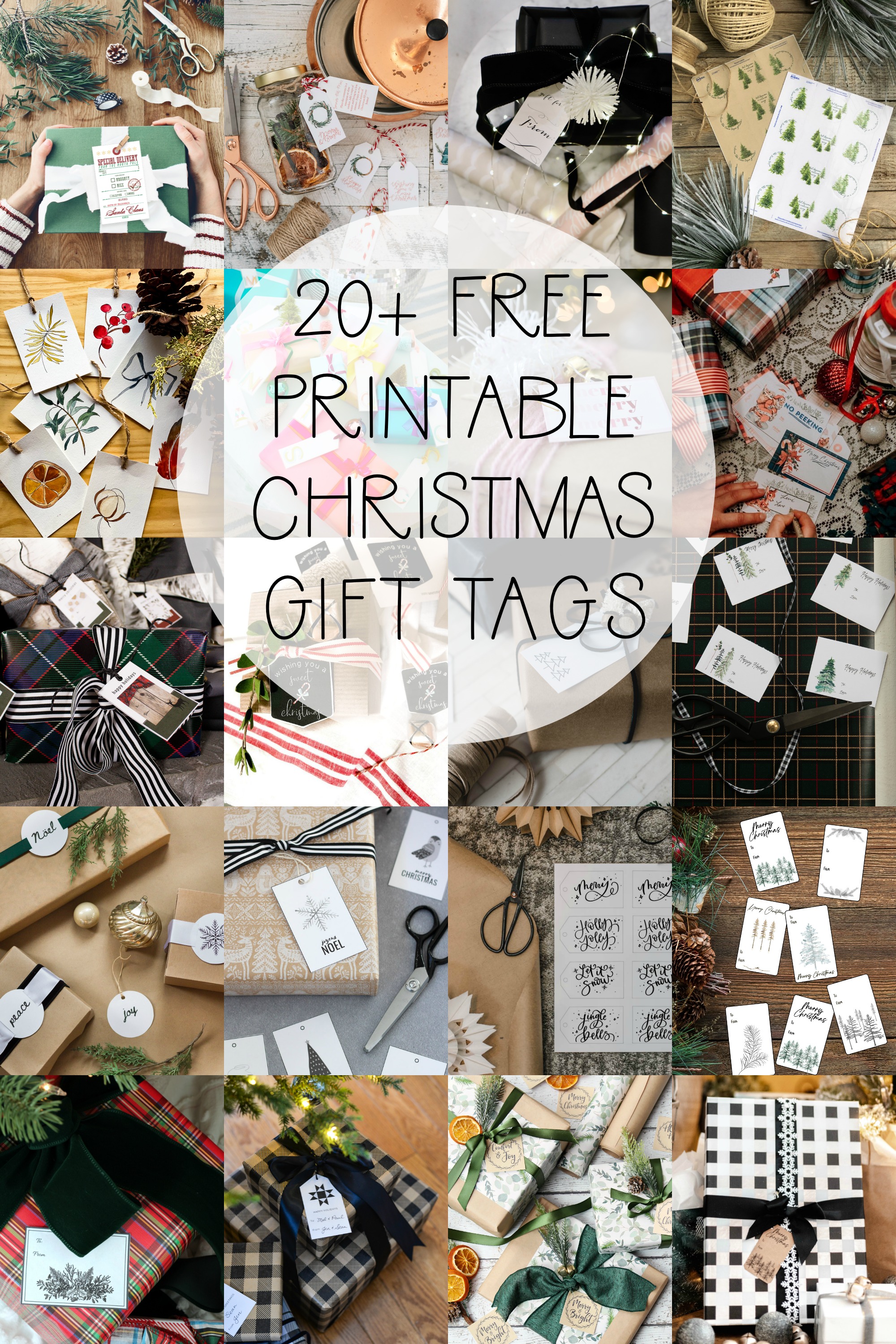 20+ Free Printable Christmas Gift Tags.